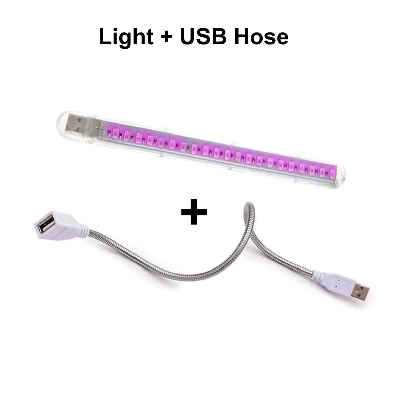 Portable Full Spectrum Led Grow Light Phytolamp Red & Blue USB Indoor Greenhouse Plants Vegetable Hydroponic Bar Light