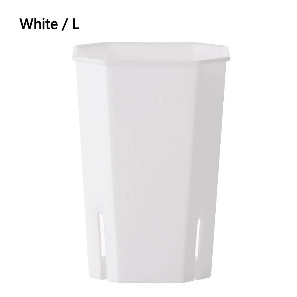 Plastics Side Hole Flower Pot Octagonal Square Pots Wholesale Succulent Flower Pots Resin Succulents Vientiane Pots Transparent