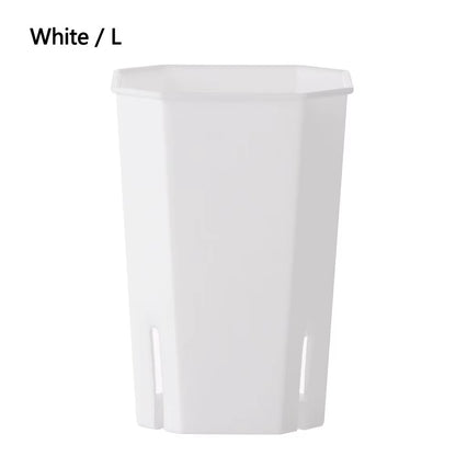 Plastics Side Hole Flower Pot Octagonal Square Pots Wholesale Succulent Flower Pots Resin Succulents Vientiane Pots Transparent