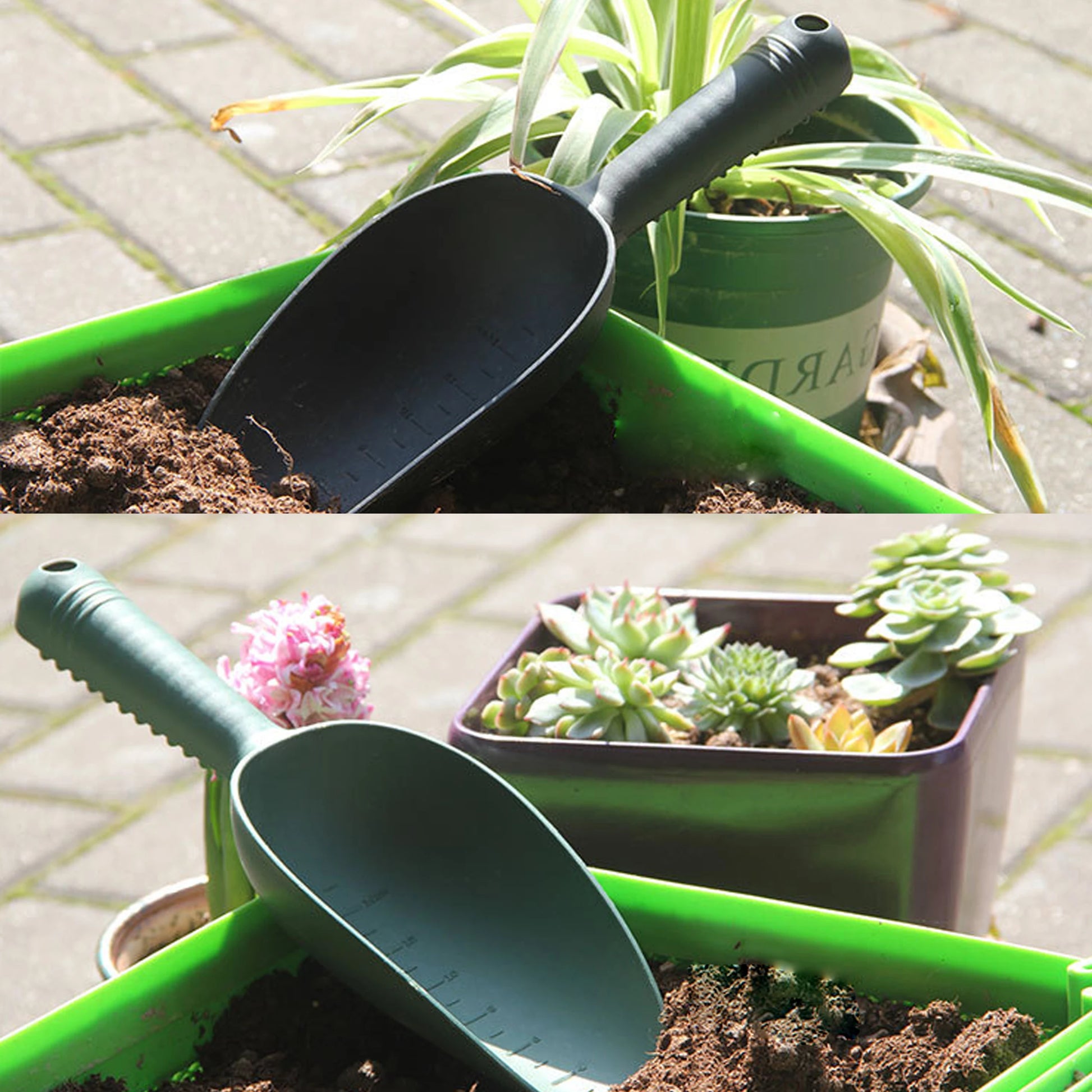 Garden Scoop Multi-Function Soil Plastic Shovel Spoons Digging Tool Cultivation Garden Tools Succulent Soil Shovel Spoon
