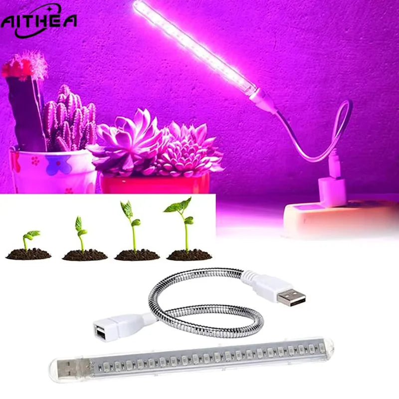 Portable Full Spectrum Led Grow Light Phytolamp Red & Blue USB Indoor Greenhouse Plants Vegetable Hydroponic Bar Light